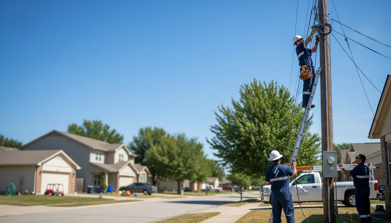 Residential electrician providing installation services in Western Grove, AR